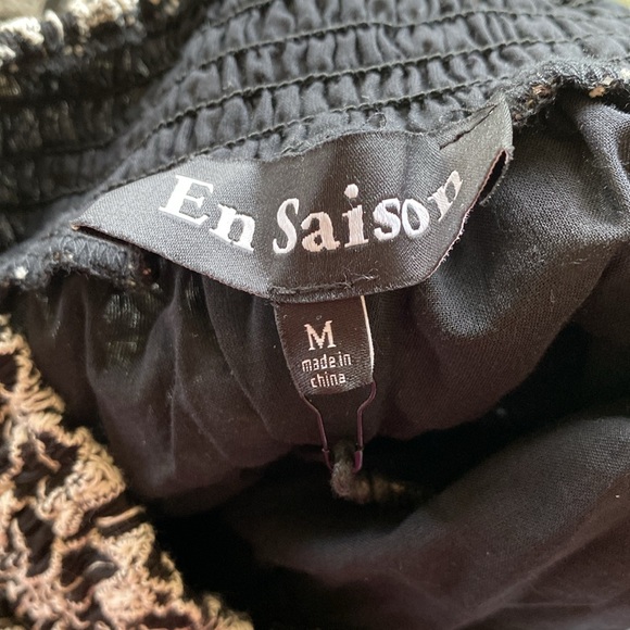 Brand new. En Saison Womens Black Burnout Tiered Short Mini Skirt NWT. - Picture 9 of 10